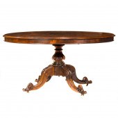A VICTORIAN ROSEWOOD CENTER TA
