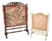 A VICTORIAN ROSEWOOD FIRESCREE