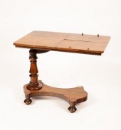 A Victorian rosewood reading/m