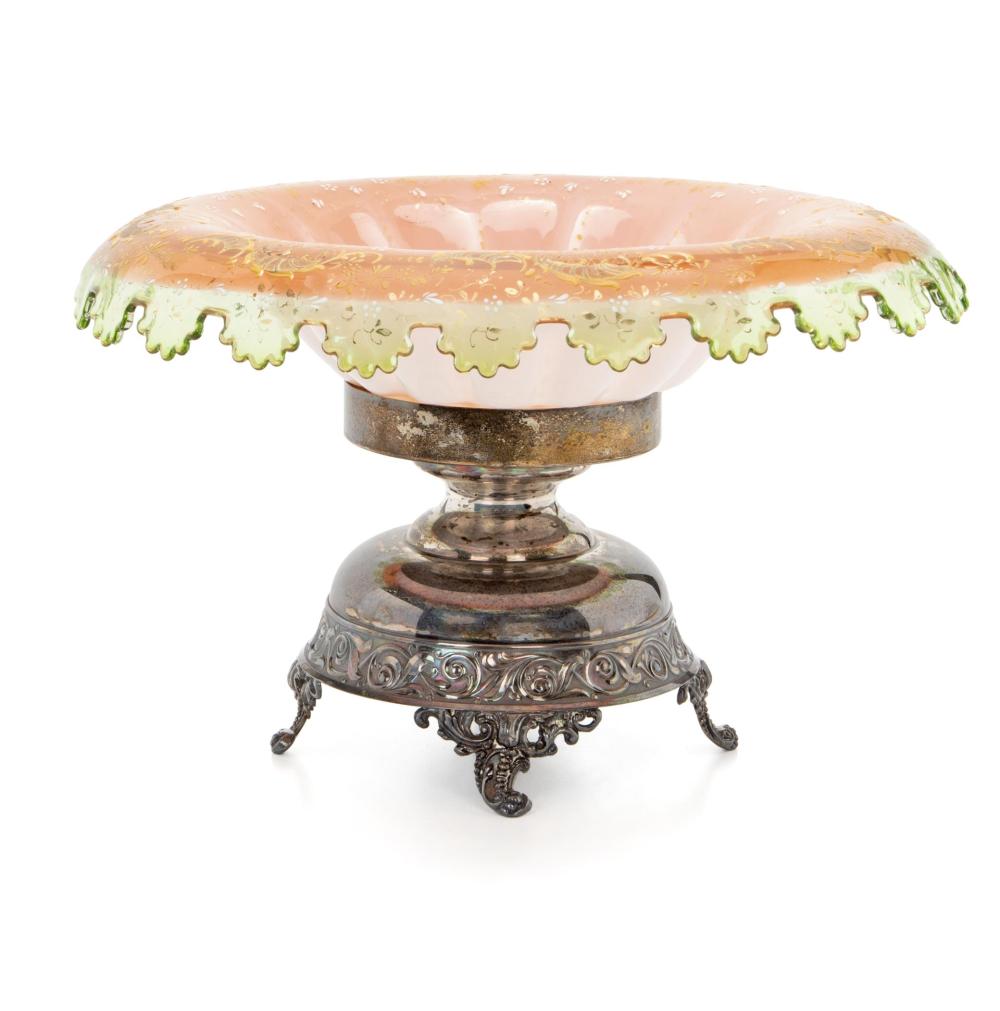 A VICTORIAN RUBINA VERDE GLASS