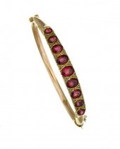 A VICTORIAN RUBY BRACELET<br /