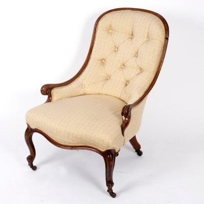 A Victorian scoop back nursing