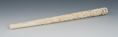 A Victorian Signed Carved Ivory
