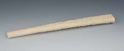 A Victorian Signed Carved Ivory