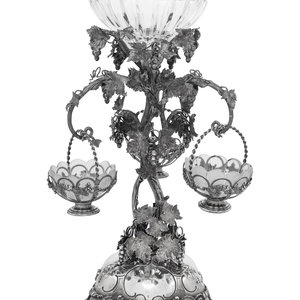 A Victorian Silver and Cut-Glass