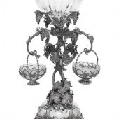 A Victorian Silver and Cut-Gla