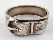 A Victorian silver bangle