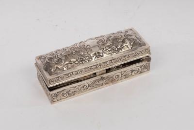 A Victorian silver box, CB,