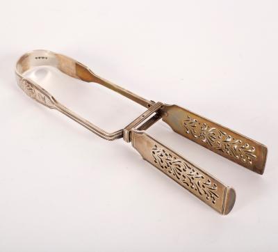 A Victorian silver cake server,
