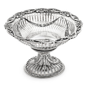 A Victorian Silver Candy Dish