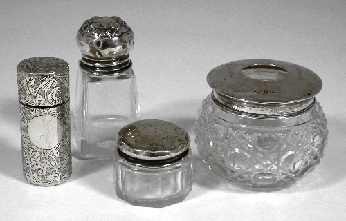 A Victorian silver cased scent