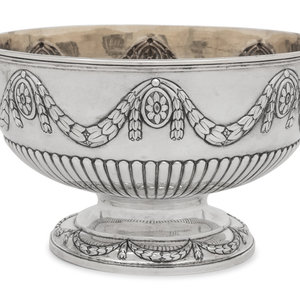 A Victorian Silver Centerpiece Bowl