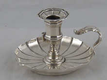 A Victorian silver chamber