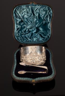 A Victorian silver Christening bowl