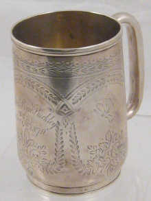A Victorian silver christening