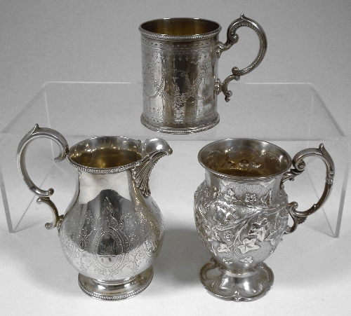A Victorian silver christening