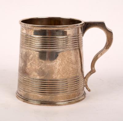 A Victorian silver Christening mug,