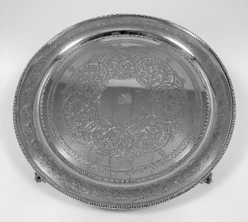 A Victorian silver circular