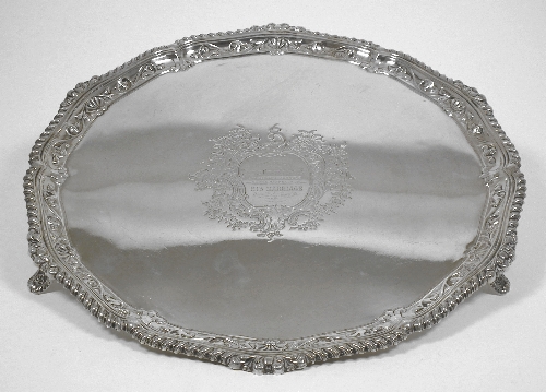 A Victorian silver circular
