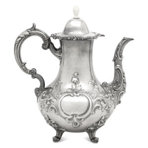 A Victorian Silver Coffee Pot