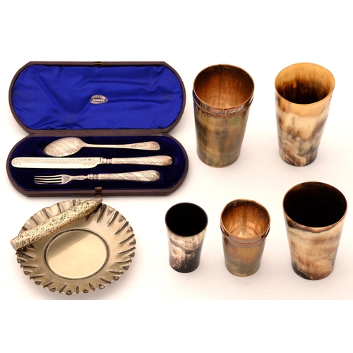 A Victorian silver composed