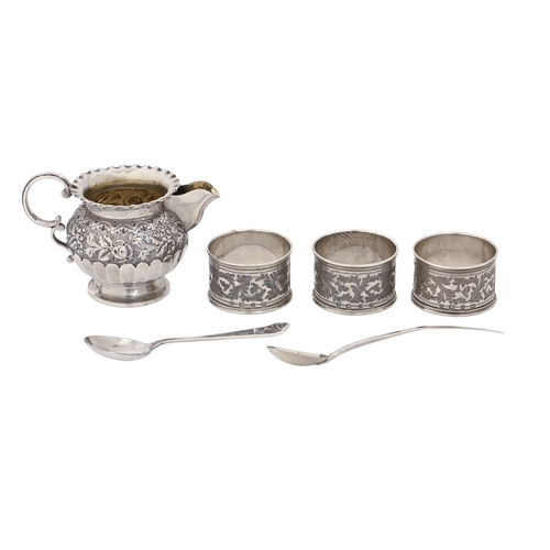 A Victorian silver cream jug,