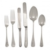 A Victorian Silver Flatware Se