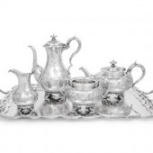 A Victorian Silver Four-Piece