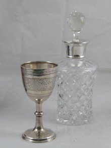 A Victorian silver goblet