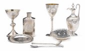 A Victorian silver group of tw