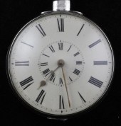 A Victorian silver keywind ver