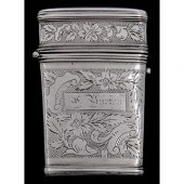 A Victorian silver lancet case