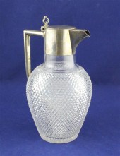 A Victorian silver mounted hob