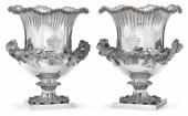 A Victorian silver pair of win