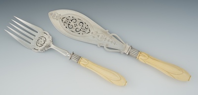A Victorian Silver Plate and Carved