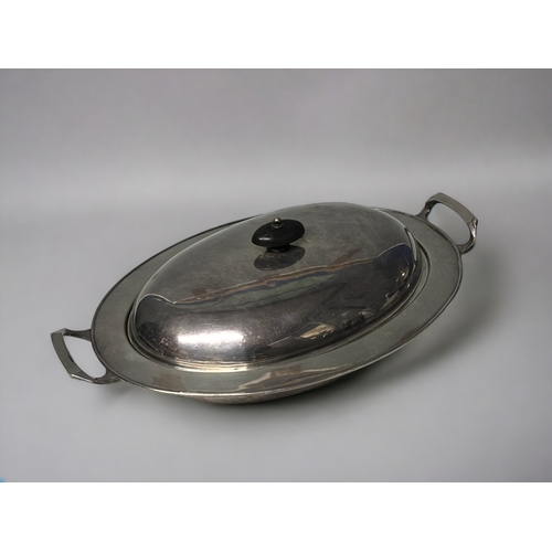 A Victorian silver plate Entrée