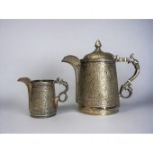A VICTORIAN SILVER PLATE KASHM