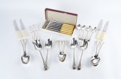 A VICTORIAN SILVER PLATED PART