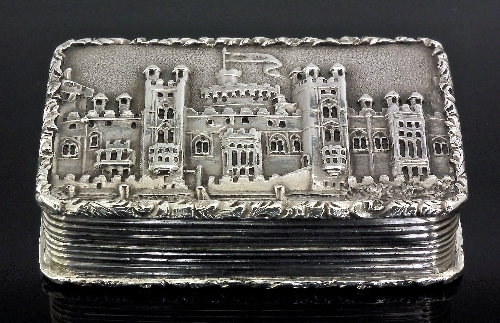 A Victorian silver rectangular