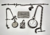 A Victorian silver rectangular