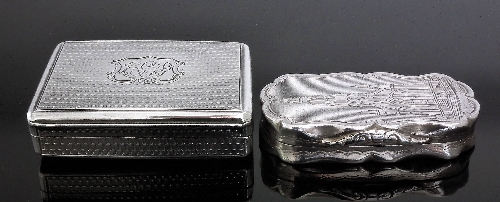 A Victorian silver rectangular
