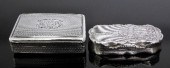 A Victorian silver rectangular