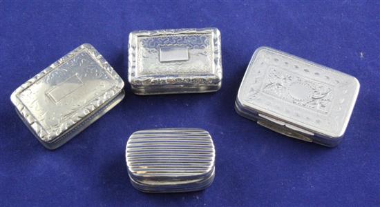 A Victorian silver rectangular