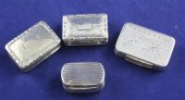 A Victorian silver rectangular