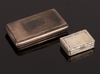 A Victorian silver snuff box, ES,