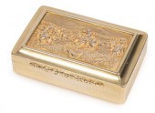 A Victorian silver snuff box,