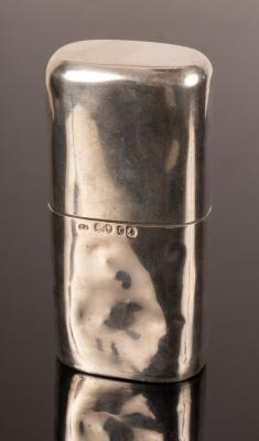A Victorian silver spirit flask,