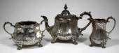 A Victorian silver three piece