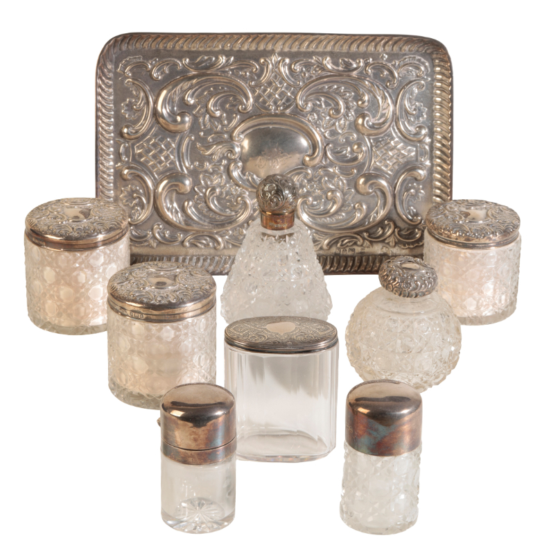 A VICTORIAN SILVER TRAY with