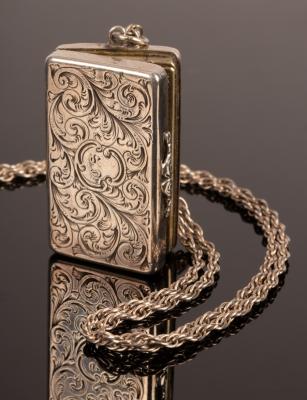 A Victorian silver vinaigrette,